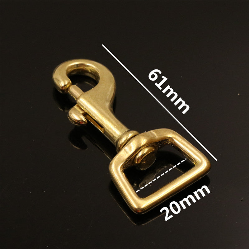 Brass Swivel Hook, Square Eye Bolt Snap