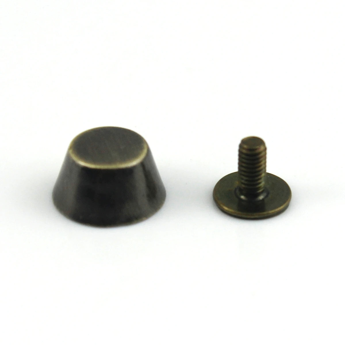 Bucket Shape Alloy Bag Feet 11mm, Screw Back Rivet