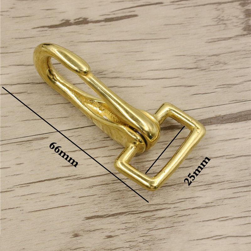 Halter Snap Solid Brass Fixed Square Eye