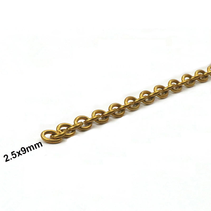 Solid Brass O Ring Loop Link Chain