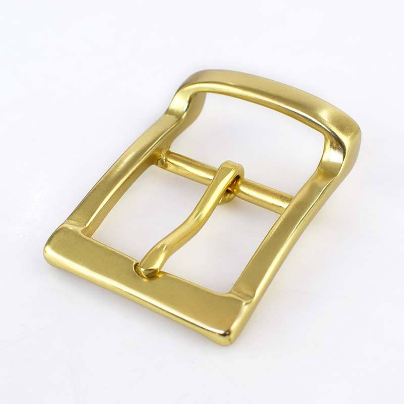 40mm Solid Brass Rectangle Center Bar Belt Buckle