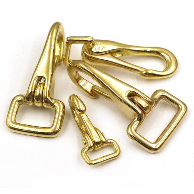 Halter Snap Solid Brass Fixed Square Eye