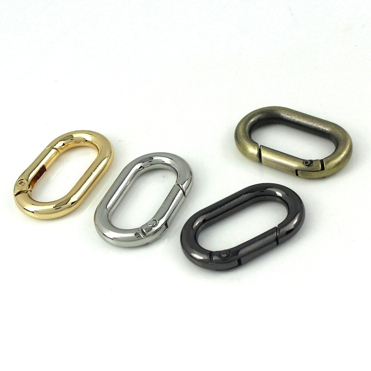 Alloy Spring Gate Clasp Oval O ring, Opening Ring 25mm