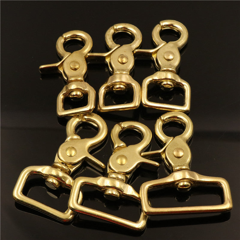 Brass Trigger Snap Hook, Square Eye Snap