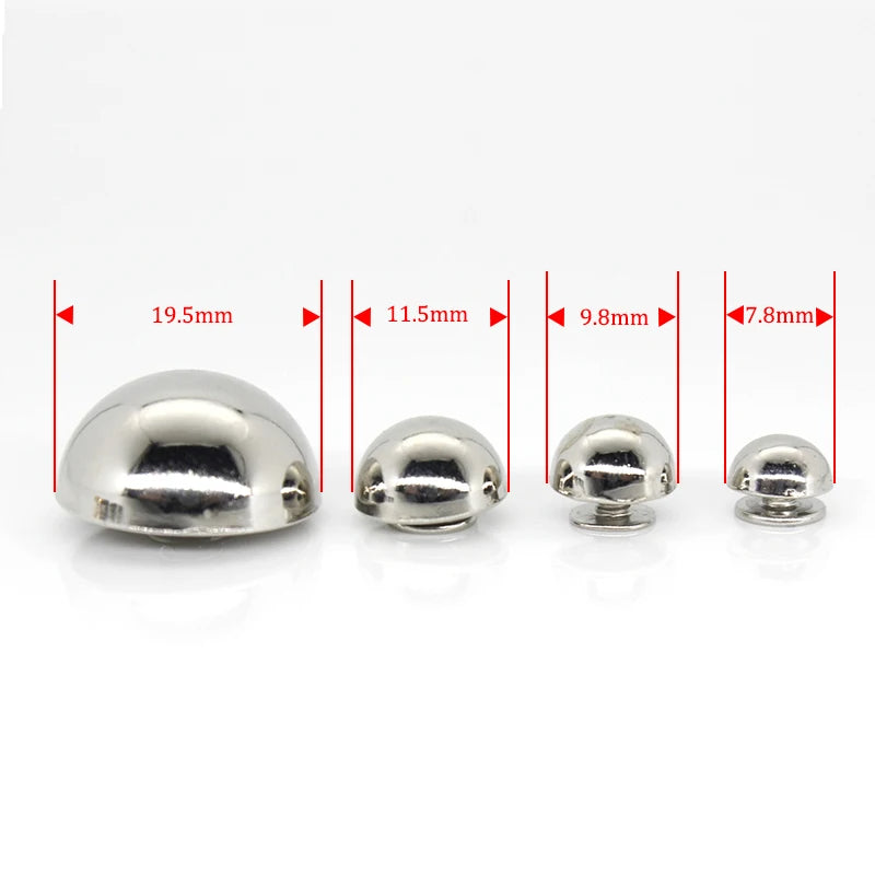 Dome Shape Alloy Bag Feet, Studs, Screw Back Rivet