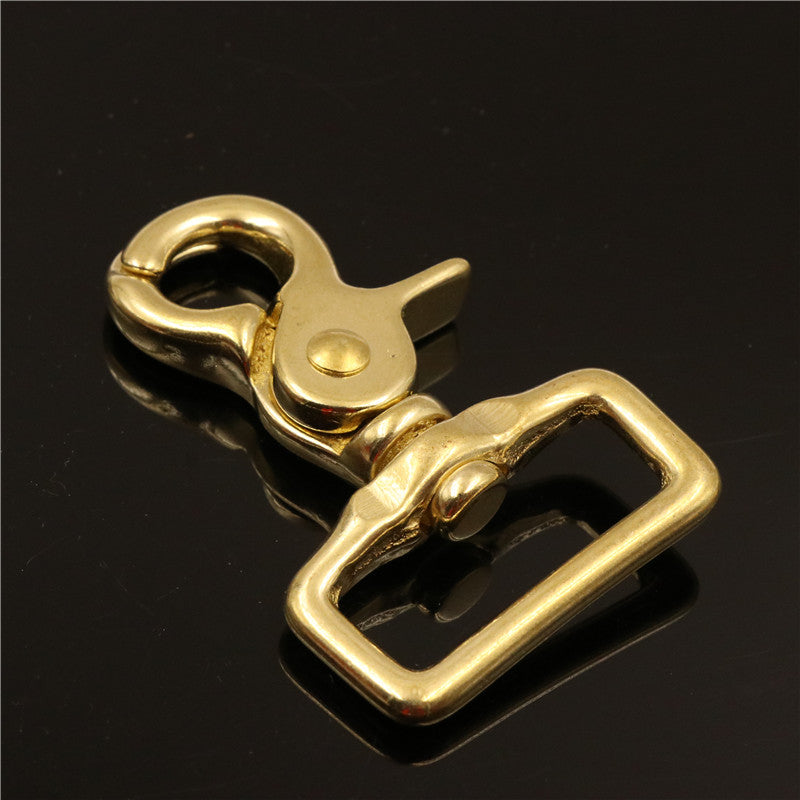 Brass Trigger Snap Hook, Square Eye Snap