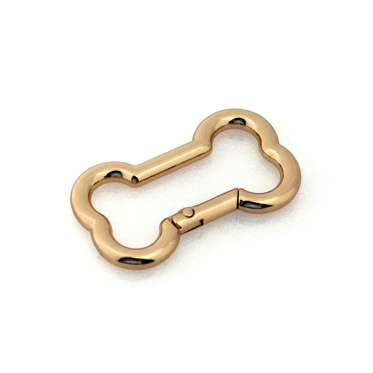 Bone Shape Alloy Spring Gate Clasp O ring, Opening Ring