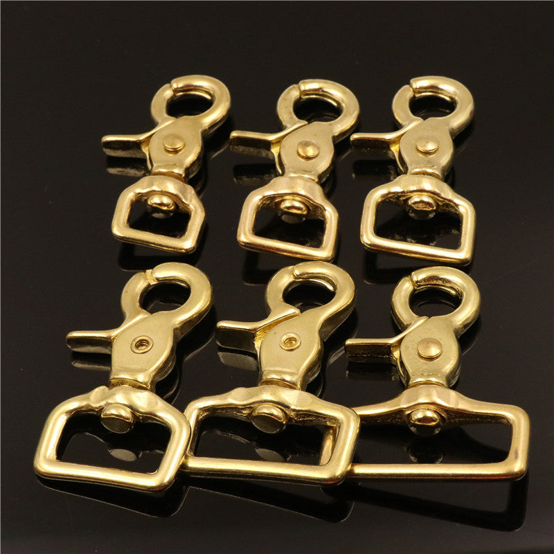 Brass Trigger Snap Hook, Square Eye Snap