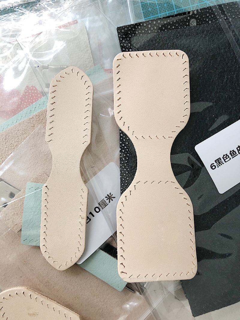 Leather Strap End Tab Cutting Dies with Wood Frame