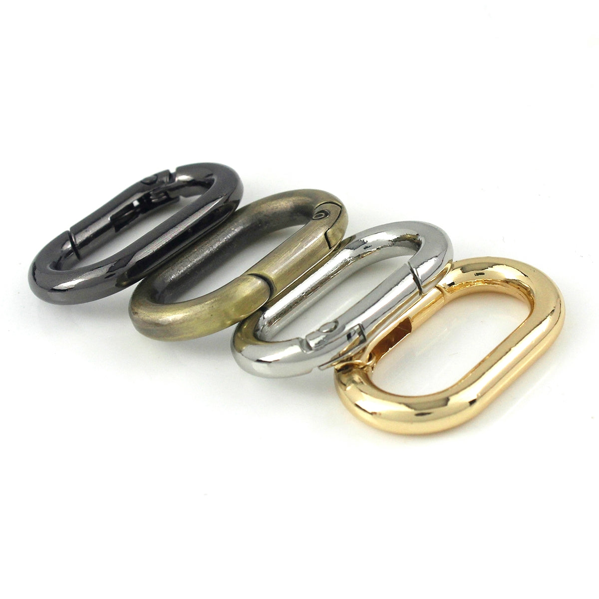 Alloy Spring Gate Clasp Oval O ring, Opening Ring 25mm