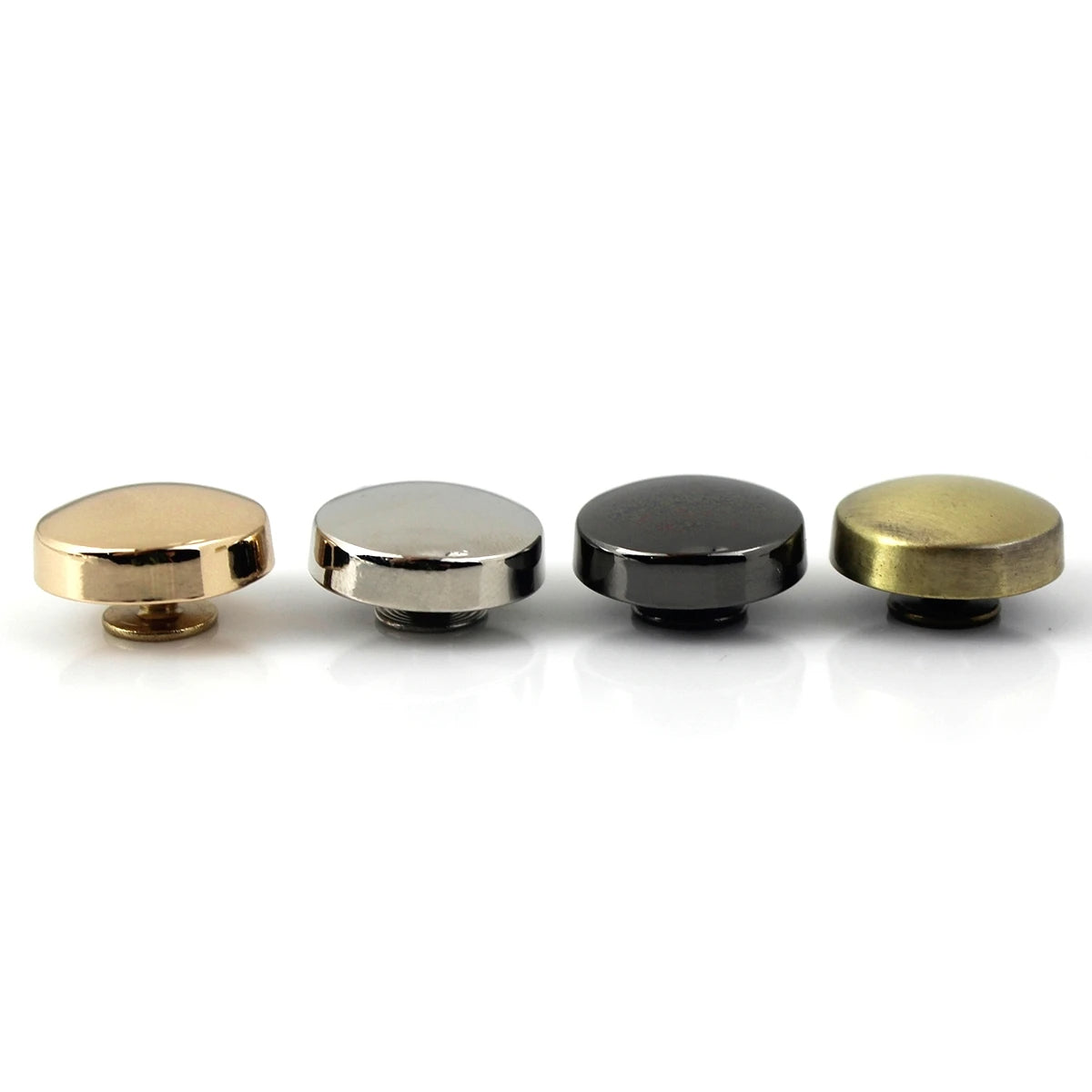 Round Alloy Bag Feet 16mm, Screw Back Rivet