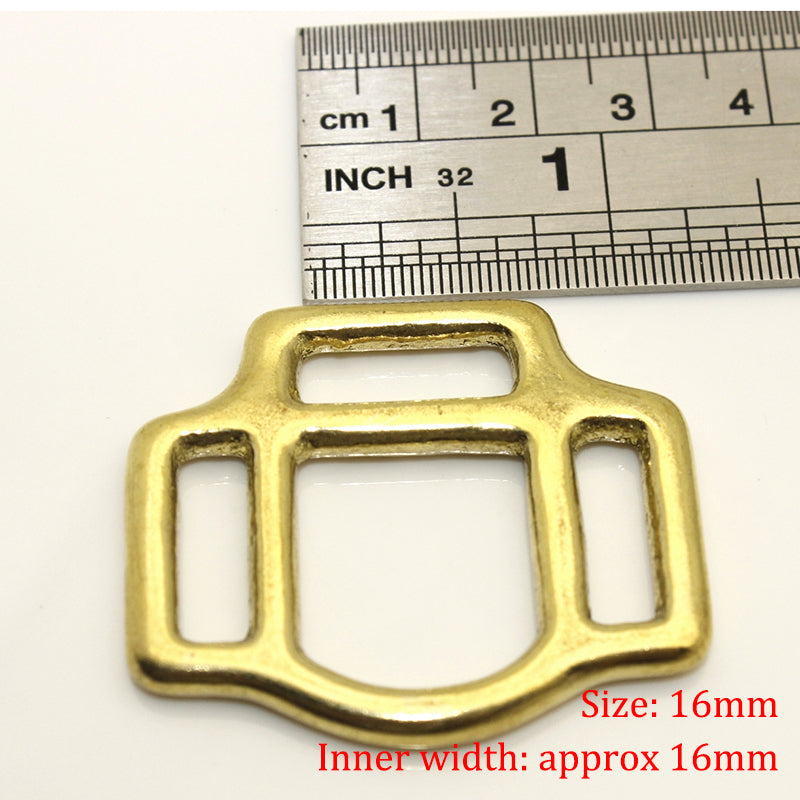 2 Pcs Solid Brass Halter Loops, Brass Halter Square, Horse Halter Buckle