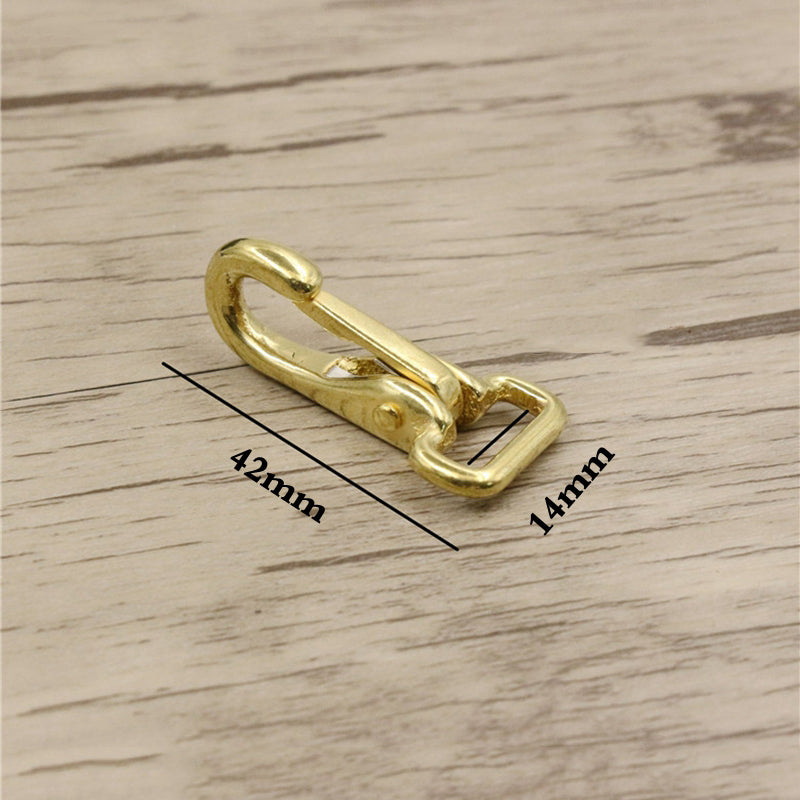 Halter Snap Solid Brass Fixed Square Eye