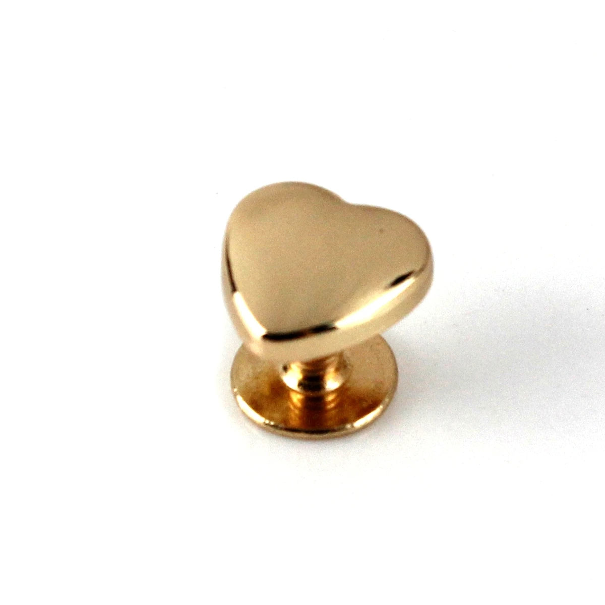 Heart Shape Alloy Bag Feet 10mm, Screw Back Rivet