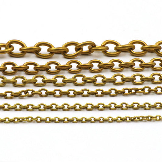 Solid Brass O Ring Loop Link Chain