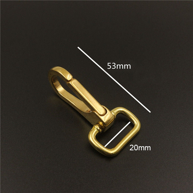 Halter Snap Solid Brass Swivel Square Eye