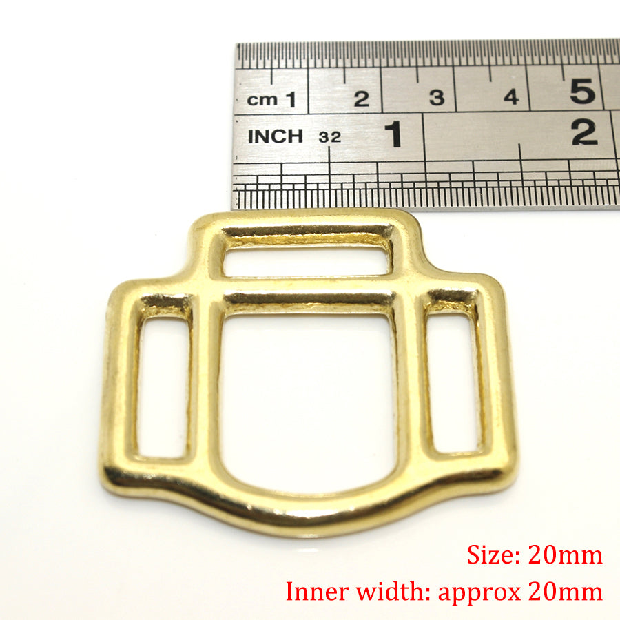 2 Pcs Solid Brass Halter Loops, Brass Halter Square, Horse Halter Buckle