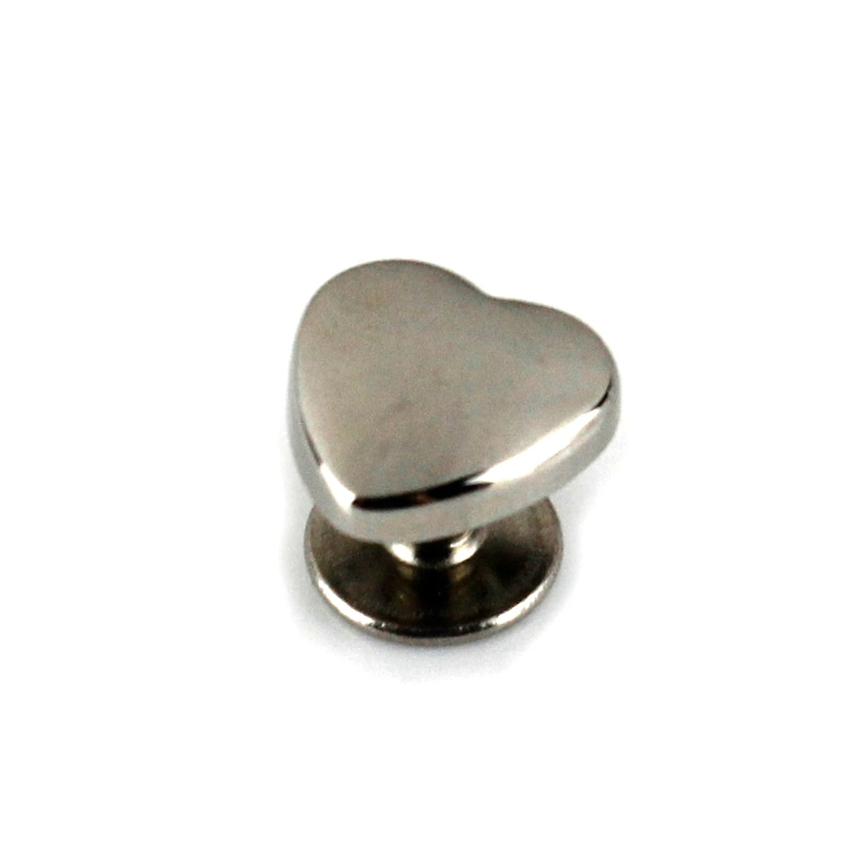 Heart Shape Alloy Bag Feet 10mm, Screw Back Rivet