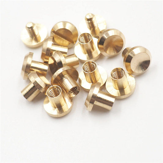 Brass Chicago Screws Takumi Leather And Supply Co