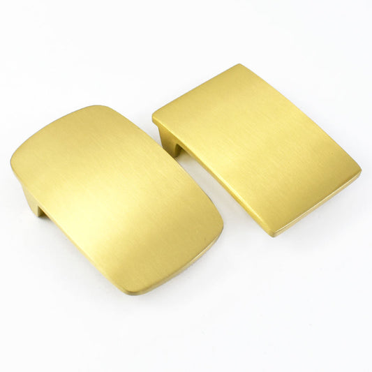 Smooth Plain Solid Brass Belt Buckle