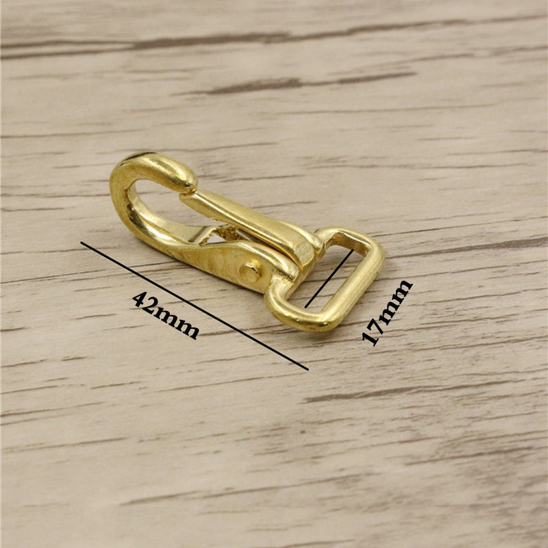 Halter Snap Solid Brass Fixed Square Eye