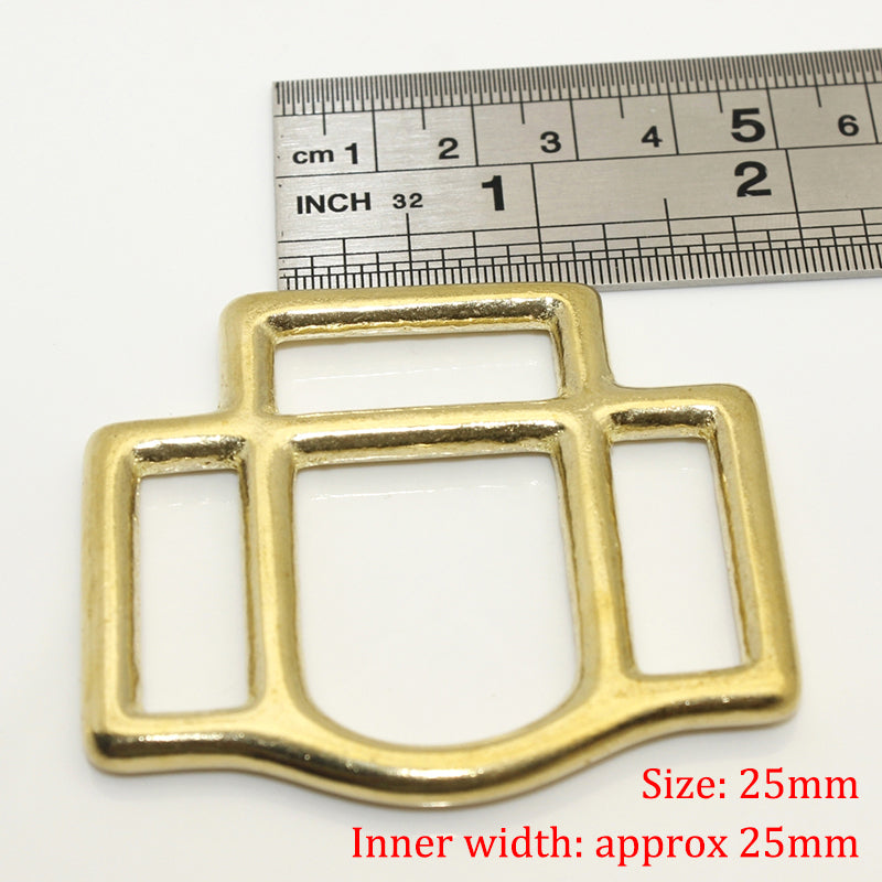 2 Pcs Solid Brass Halter Loops, Brass Halter Square, Horse Halter Buckle