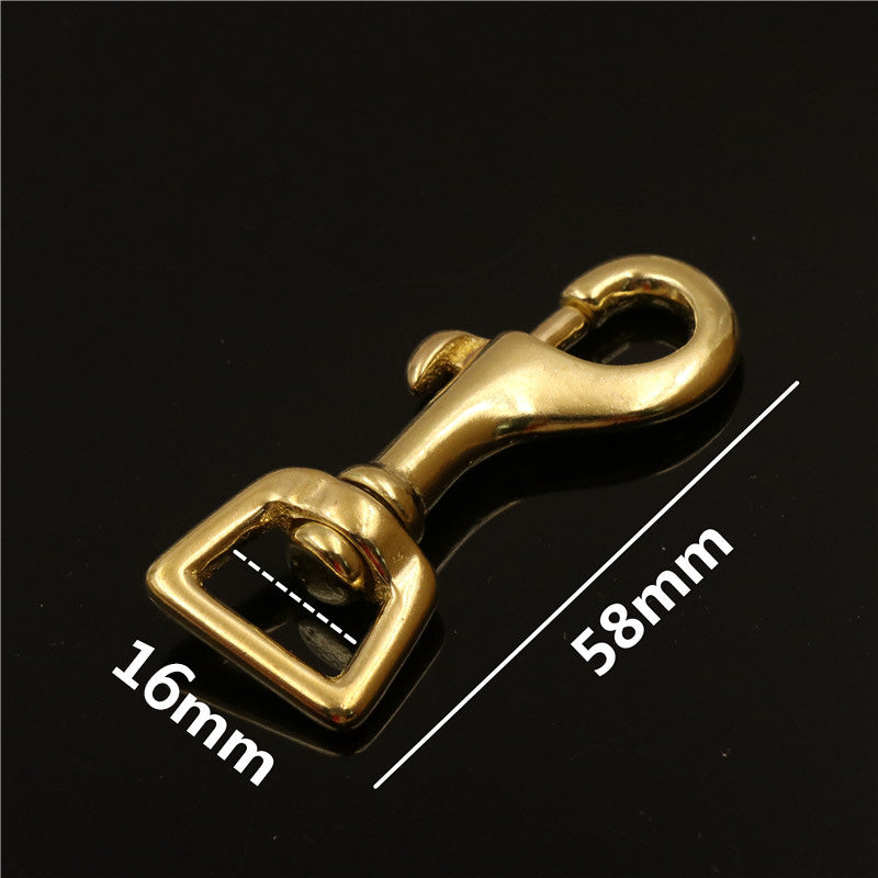 Brass Swivel Hook, Square Eye Bolt Snap