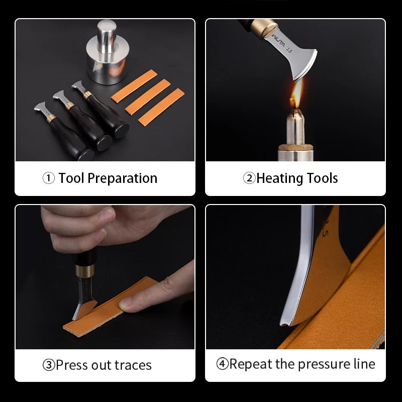 Professional Leather Edge Creasing Tool WUTA