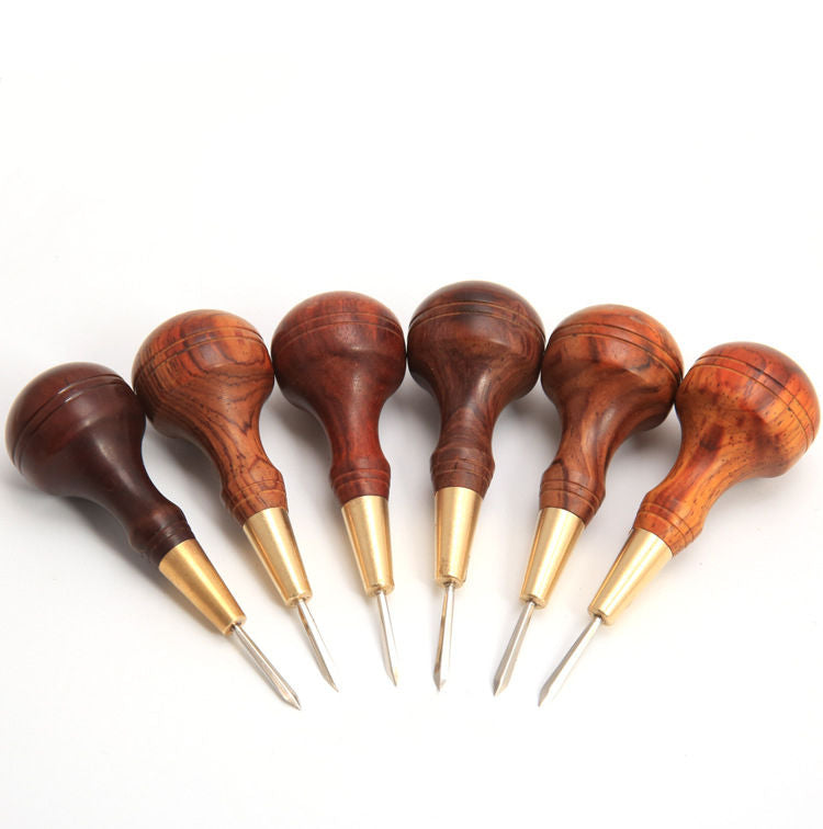 Diamond and Round Point Sewing Awl, Sewing Awl for Leather