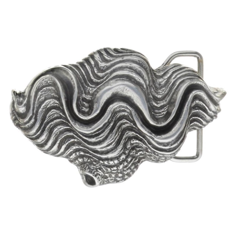 Giant Clam Design 3-D Trophy Belt Buckle