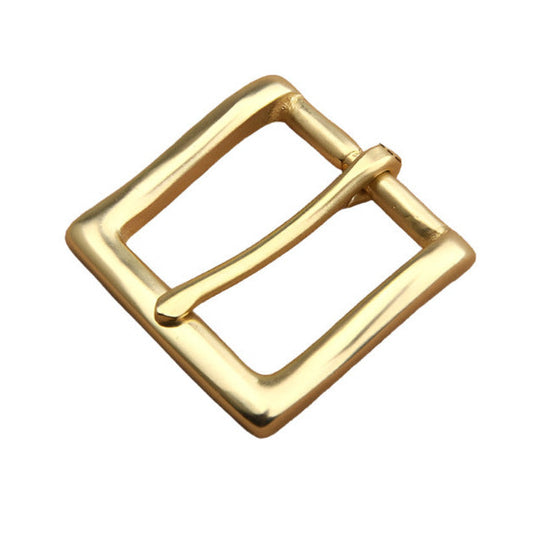 38mm Solid Brass Heel Bar Roller Belt Buckle