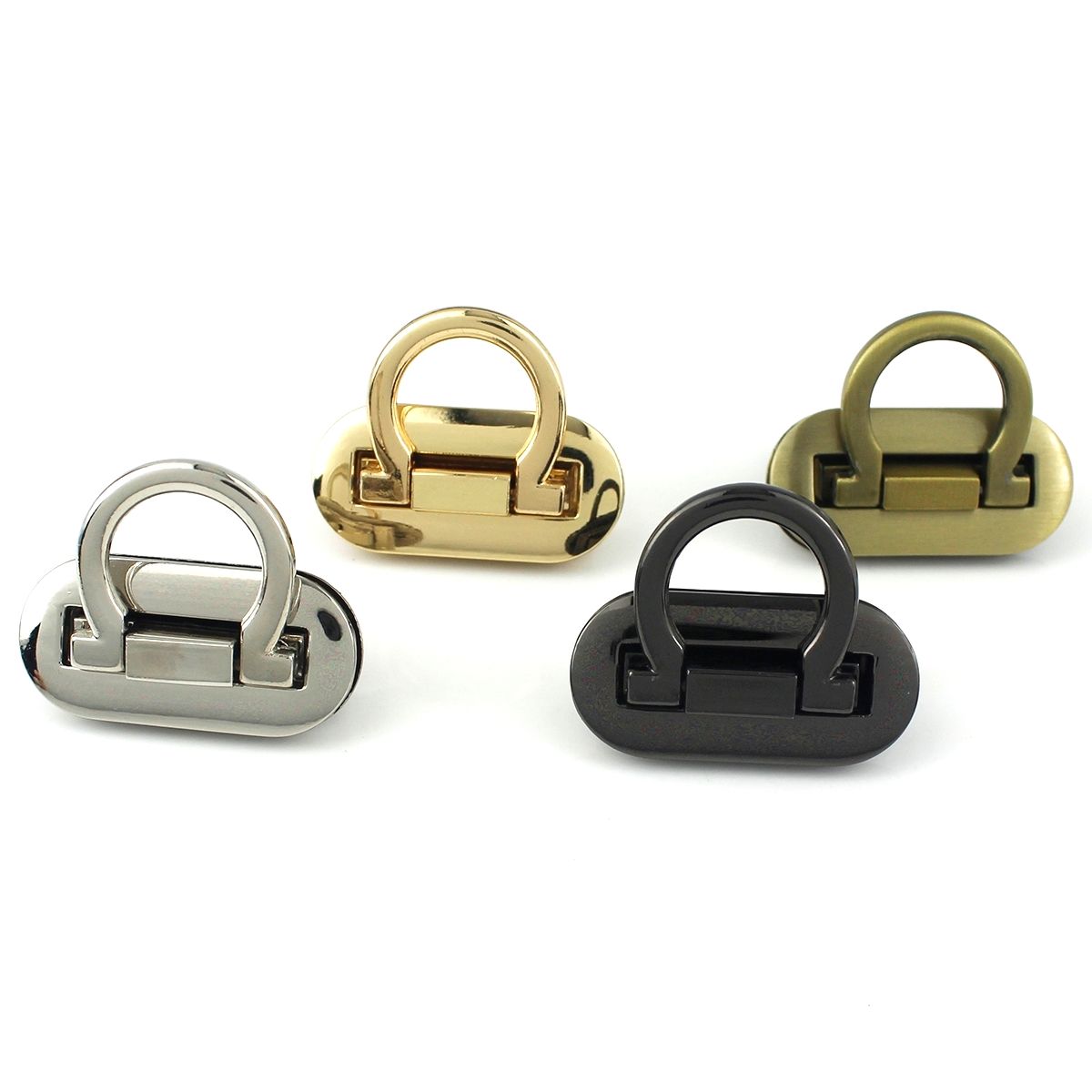 Oval Flip Lock, Purse Lock, Lock for Bags, Purses, Briefcase