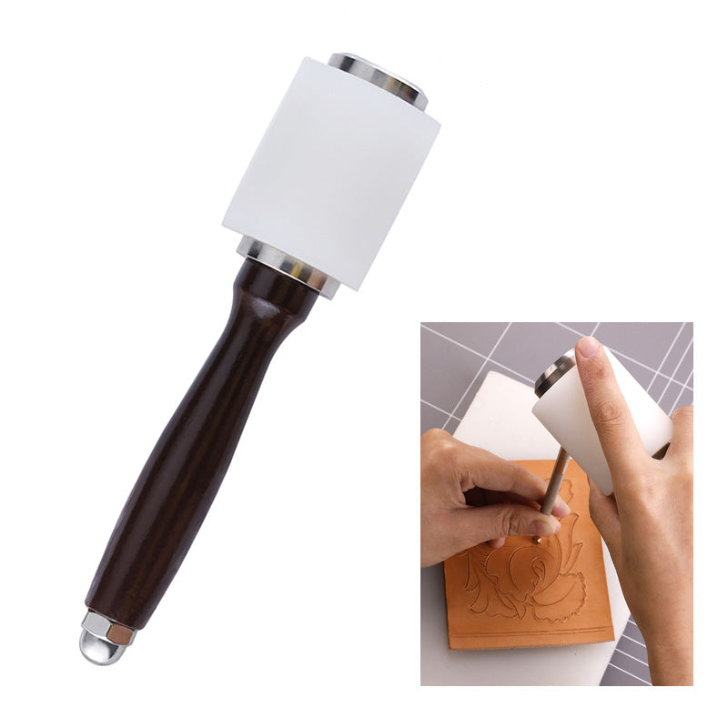 Nylon Head Leather Craft Hammer for Carving, Punching, Stamping