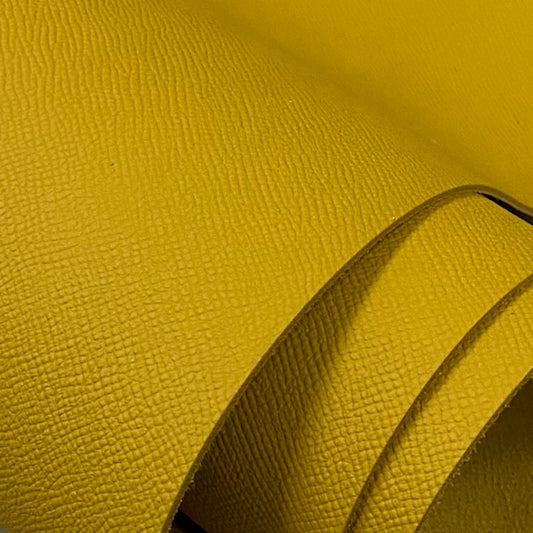 Sunflower Yellow Epsom Calf Leather