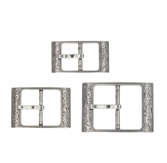 Laramie Centre Bar Western Buckle Set