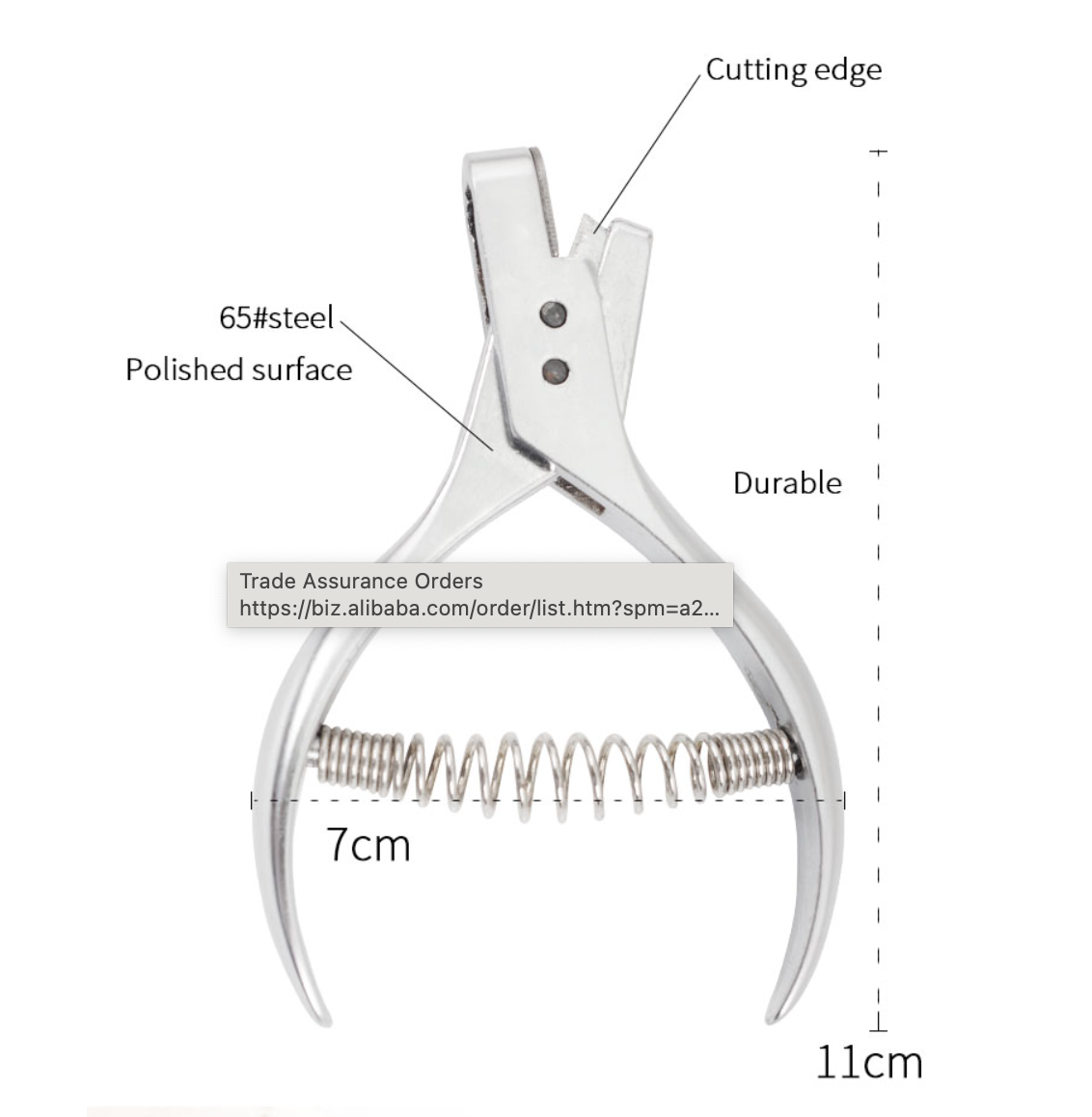 Leather Cutting Pliers, Proofing, Notching Pliers, Leather Craft