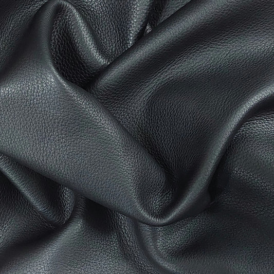 Thibet Karagrain, Calf Leather, Black, Tannery D Annonay