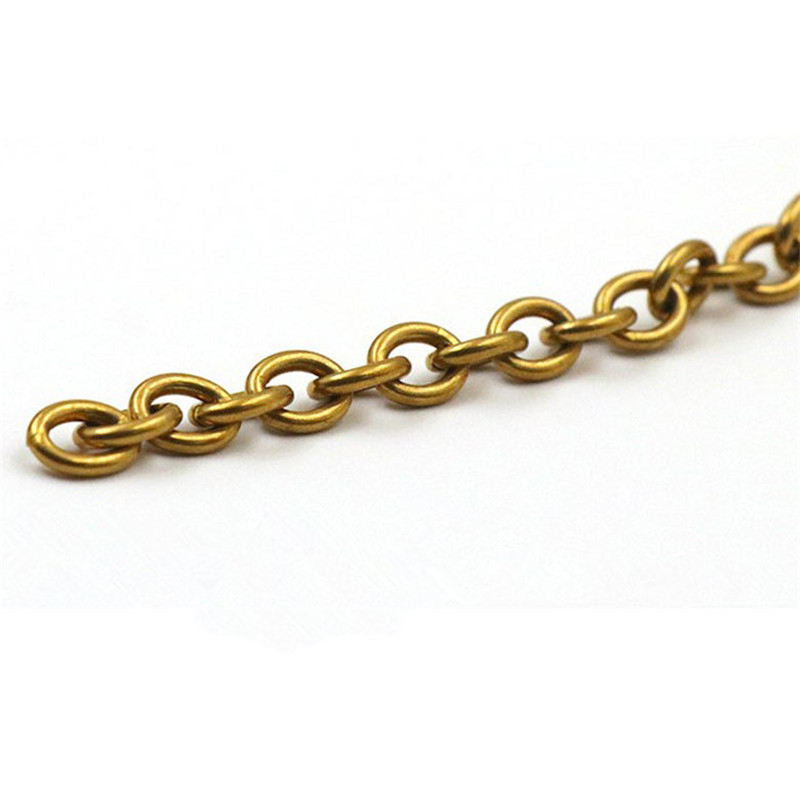 Solid Brass O Ring Loop Link Chain