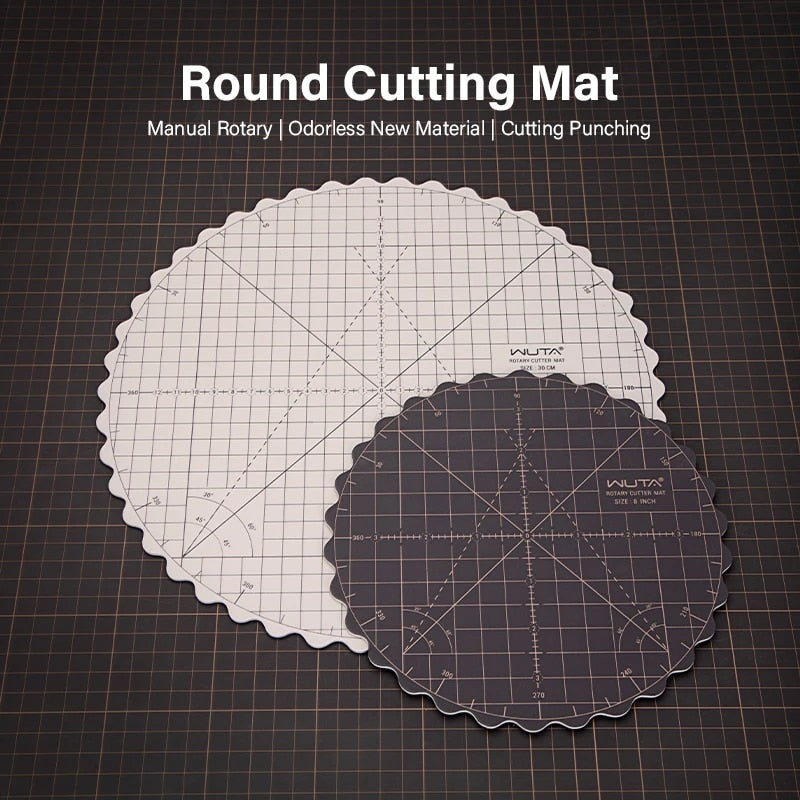 Wuta Round Rotating Cutting Mat, Self Healing