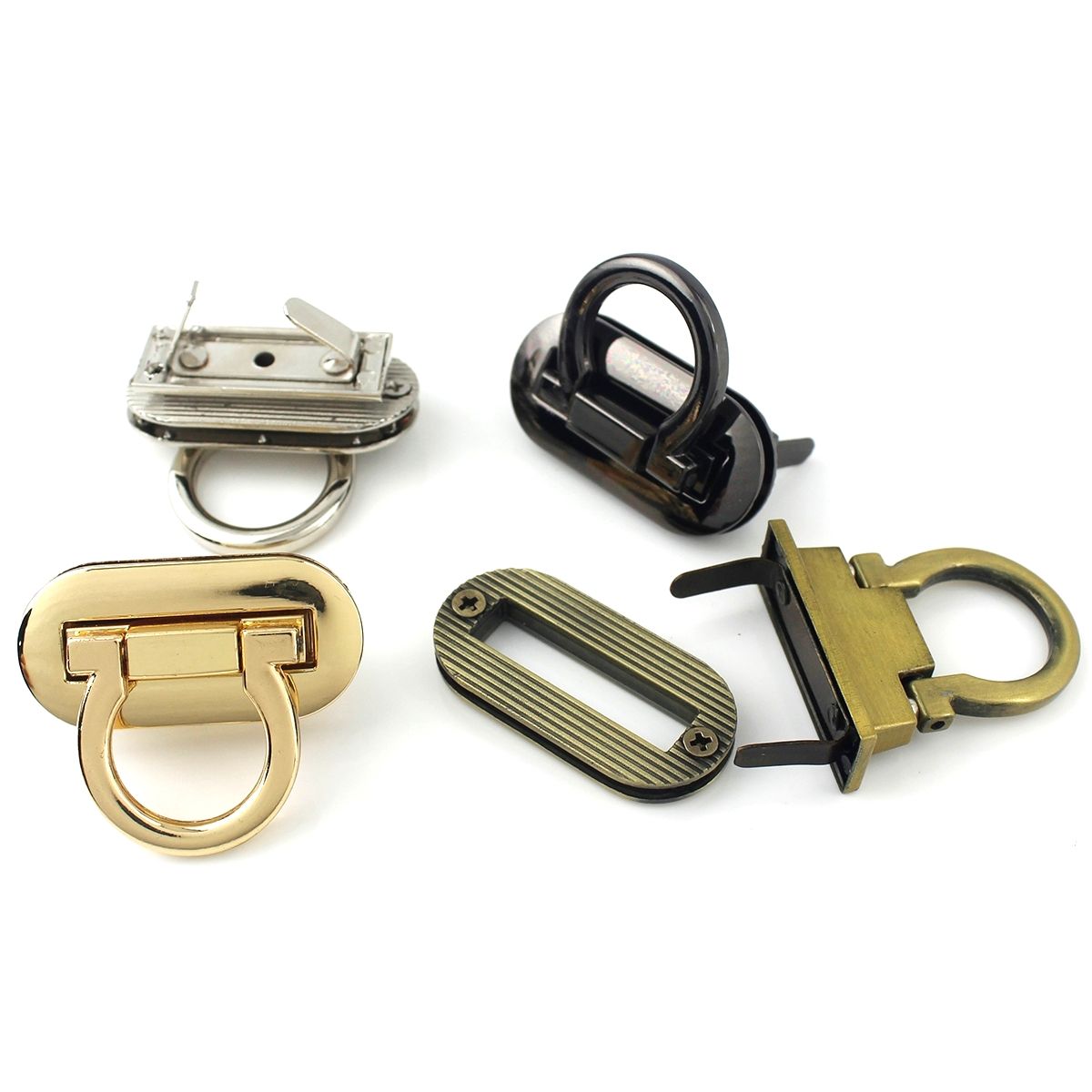 Oval Flip Lock, Purse Lock, Lock for Bags, Purses, Briefcase