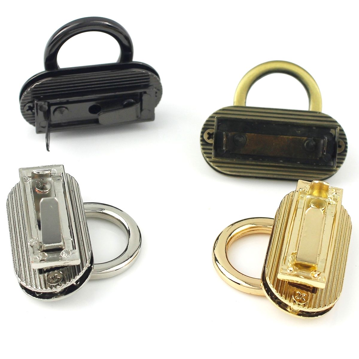 Oval Flip Lock, Purse Lock, Lock for Bags, Purses, Briefcase