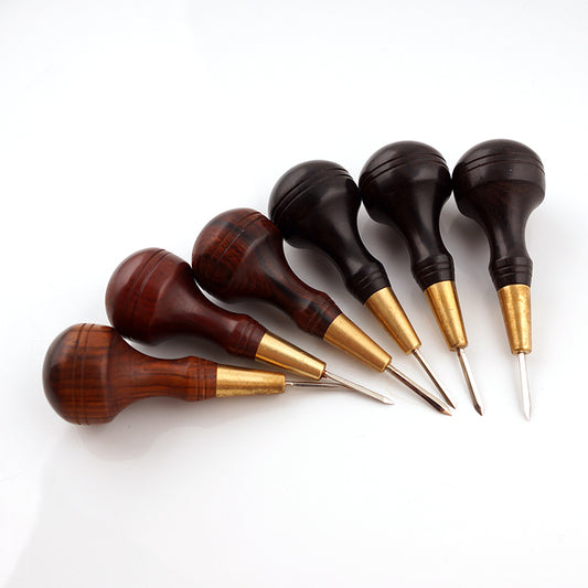 Diamond and Round Point Sewing Awl, Sewing Awl for Leather