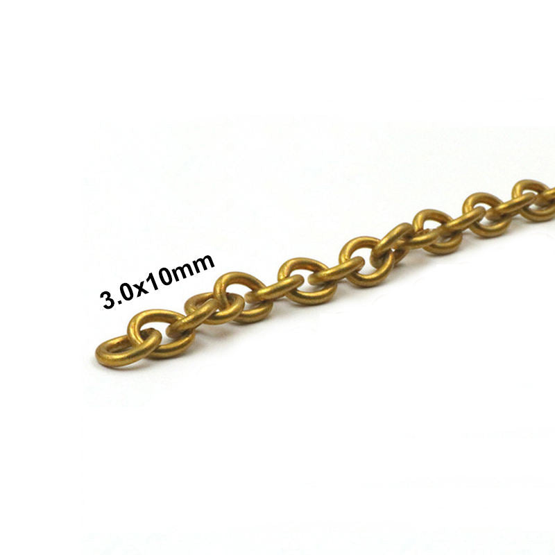 Solid Brass O Ring Loop Link Chain