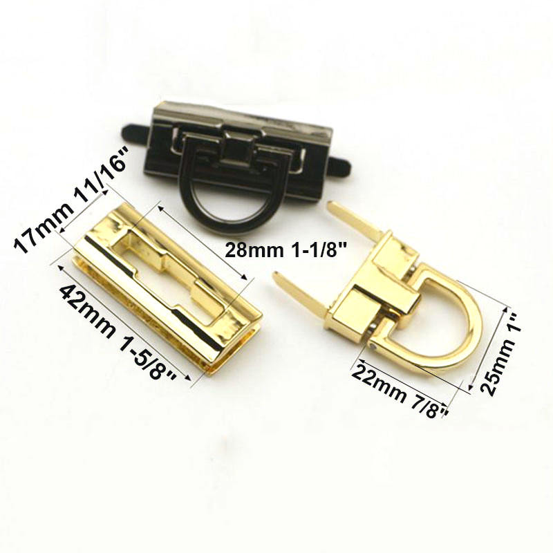 Rectangle Flip Lock, Purse Lock, Lock for Bags, Purses, Clutches