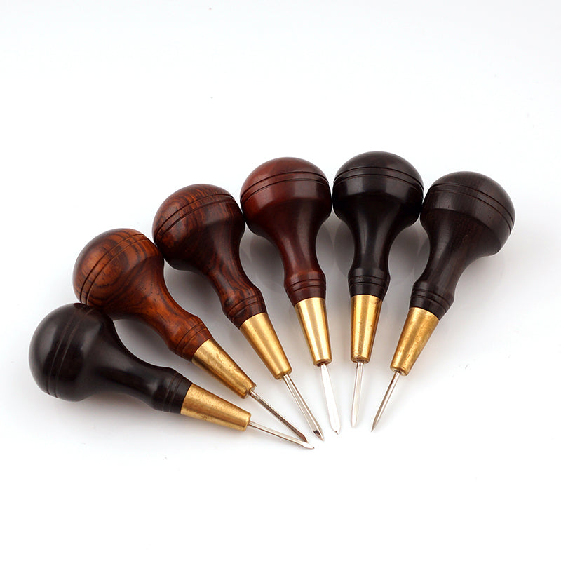 Diamond and Round Point Sewing Awl, Sewing Awl for Leather