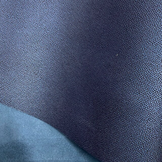 Metallic Blue Epsom Calf Leather