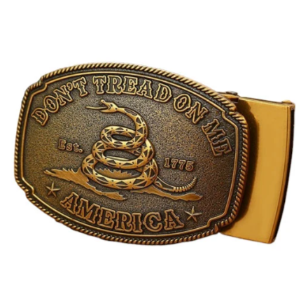 Don't Tread On Me, Rattlesnake Automatic Clip Belt Buckle