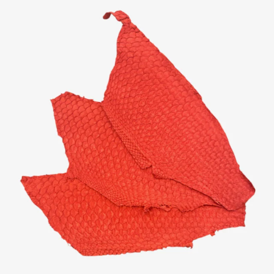 Tilapia Fish Leather Red