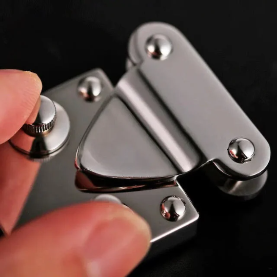 Stainless Steel Square Squeeze Lock for Leather Goods