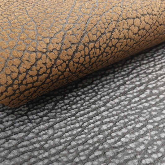 elephnat print suede leather for footwear leather goods and belts